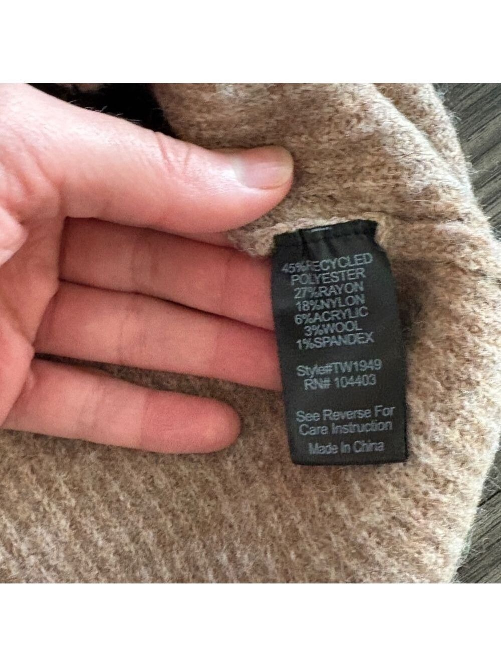 The Workshop Small Black Brown Stripped Sweater Oversized - Picture 5 of 14